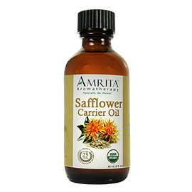 AMRITA Aromatherapy: Safflower Carrier Oil - A Base Oil for Aromatherapy, Massage, Essential Oils & More - Size: 240ML