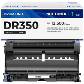 DR350 Drum Unit 1 Pack (Not Toner) Replacement for Brother DR-350 Imaging Drum Kit Compatible with DCP-7010 7020 7025 FAX-2820 2850 2910 2920 HL-2030 2040 2070N MFC-7220 7225N 7420 7820N Printer Ink