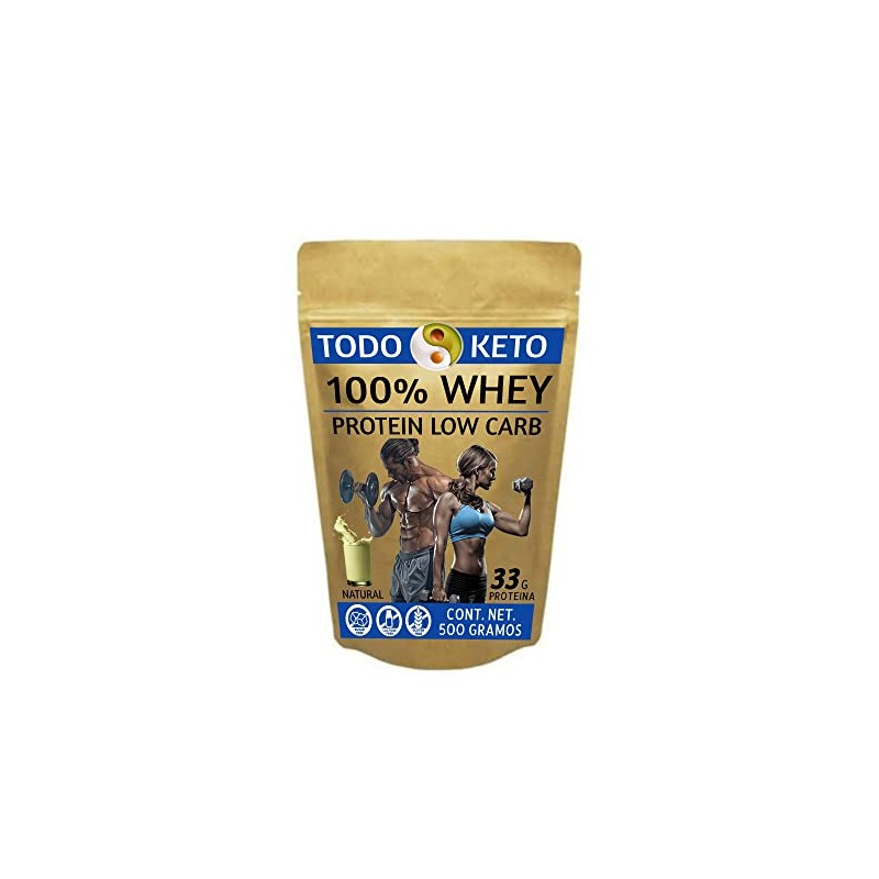 100% Whey Protein Low Carb Proteína de Suero Keto (natural)