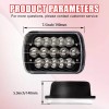 mayello Pair 7x6" 5x7" LED Headlights Lamp Sealed Hi/Lo For