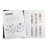 Beadsland Flat Back Rhinestones Sample Card Color Chart