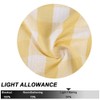 Bapawfish Yellow White Cafe Kitchen Curtains 45 Inches Length, Buffalo