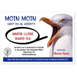 Modern Birthday Invitations for 18 20 25 30 40 with Saying - Cool Funny Desired Text Change Flat Nozzle - in 2 Sizes, 20 Cards - 17 x 12 cm