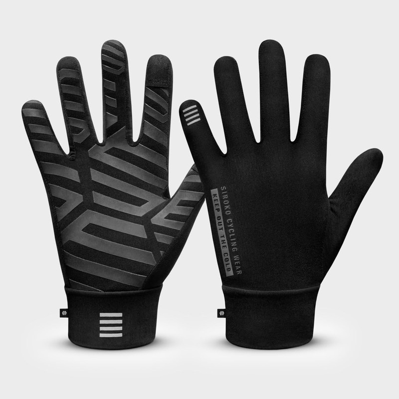 SIROKO Nuremberg Transition Gloves for Men and Women, Black