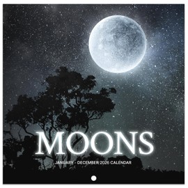 2026 Wall Calendar - 2026 Moon Calendar from January 2026 to December 2026, 30.5 x 61 cm (Open), 12 Monthly Wall Calendar 2026 for Home, Office, School