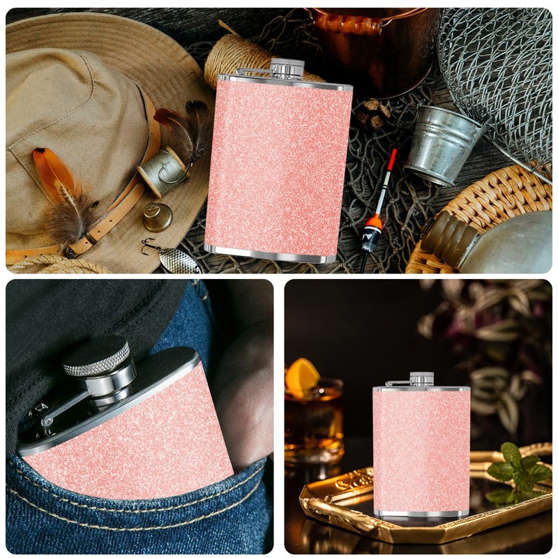 Stainless Steel Flagon - 8oz Portable Flask For Climbing Camping