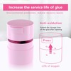 Buqikma Eyelash Glue Storage Container, Pink Sealing Extension Eyelash Glue