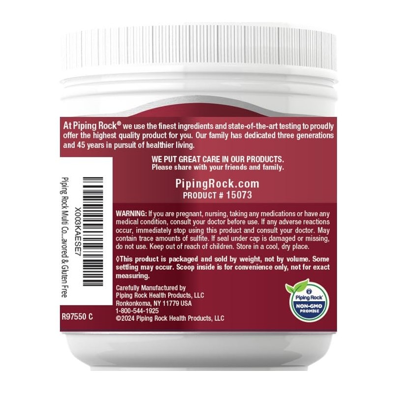 Piping Rock Multi Collagen Protein Powder | 16 oz Unflavored