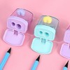 Heart Pencil Sharpener with Container Coloured Sharpener with Tin Cute