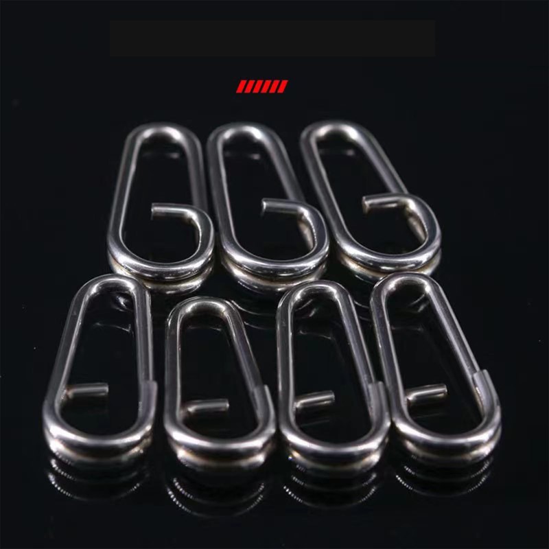 50pcs Quick Change Fishing Clips,50pcs Stainless Steel Carp Fishing Power