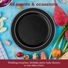 Smarty Had A Party Dinnerware Set for 120 Guests, Black