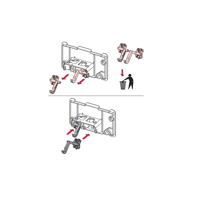 TECE 9820016 Profile Actuation Block for Cistern