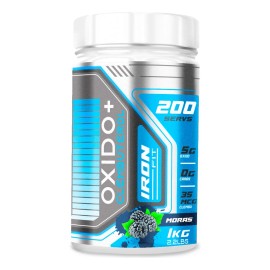 Óxido Nítrico + Clembu 1kg Pre Entreno Iron Fit 200 Servs Moras