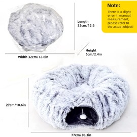 Unbranded Foldable Cat Tunnel - Durable, Daily Cat Entertainment & Small Pet Hideout