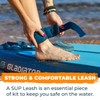 Gladiator SUP Leash Origin/Pro, Stand-Up Paddling Lead, Sturdy Metal Joints,
