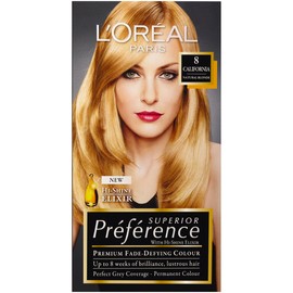 L’Oréal Paris Préférence Permanent Hair Colour - 8 California (Intense, Fade-Defying Colour)