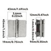 Runseaway 2PCS 180° Glass Door Pivot Hinge Kit, Stainless Steel