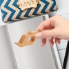 jojofuny Beige Wooden Thumb Book Page Holder: Multi-Functional Bookmark and
