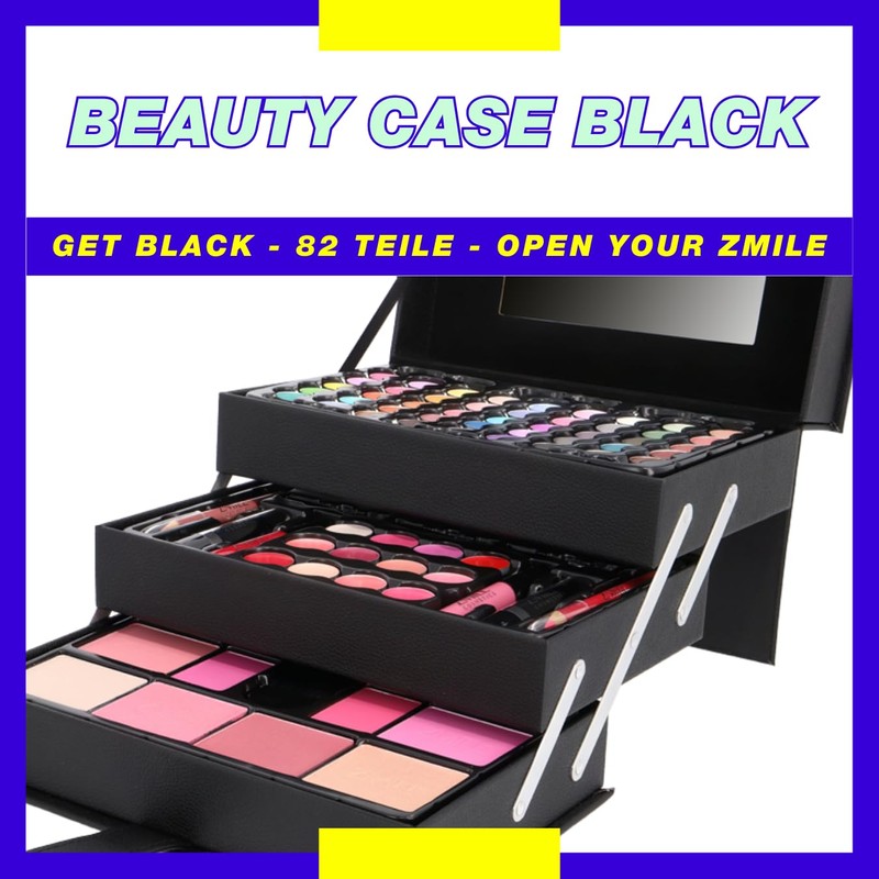 Zmile Cosmetics Beauty Case Black Make-Up Set Cosmetics