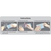 Merangue Clear Luggage Tags, Self Laminating, 10 Pack
