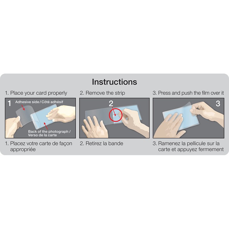 Merangue Clear Luggage Tags, Self Laminating, 10 Pack