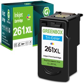 GREENBOX 261 261XL Ink Cartridge Remanufactured Replacement for Canon CL-261XL Ink Cartridges,High Yield,Compatible PIXMA TS6420 TS5320 TR7020 All in One Wireless Printers (1 Tri-Color)