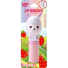 Lip Smacker Lippy Pals Llama, Flavored Moisturizing & Smoothing Soft Shine Lip Balm, Hydrating & Protecting Fun Tasty Flavors, Cruelty-Free & Vegan - Straw-ma-Llama berry