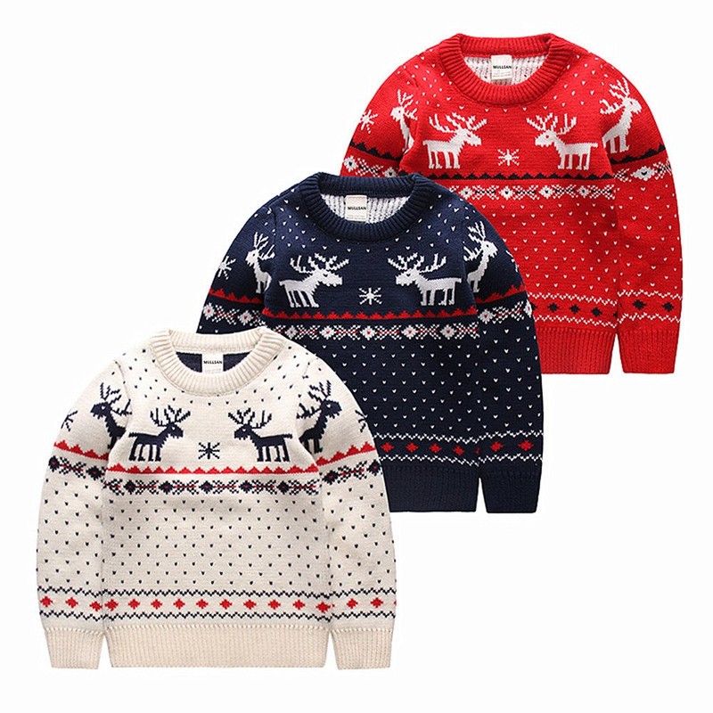 MULLSAN® Children's Fireplace Lovely Sweater For Christmas Best Gift (5T,