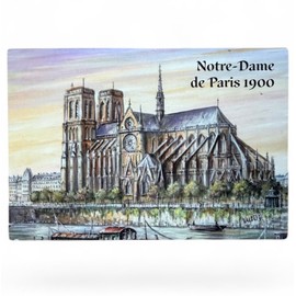3 calamite da frigorifero Paris – XL, 8 x 5,5 cm ciascuna, Notre-Dame de Paris, Moulin Rouge, Torre Eiffel, chiesa, Francia, souvenir, fiume, la sua immagine, calamita per frigorifero Valdeig P