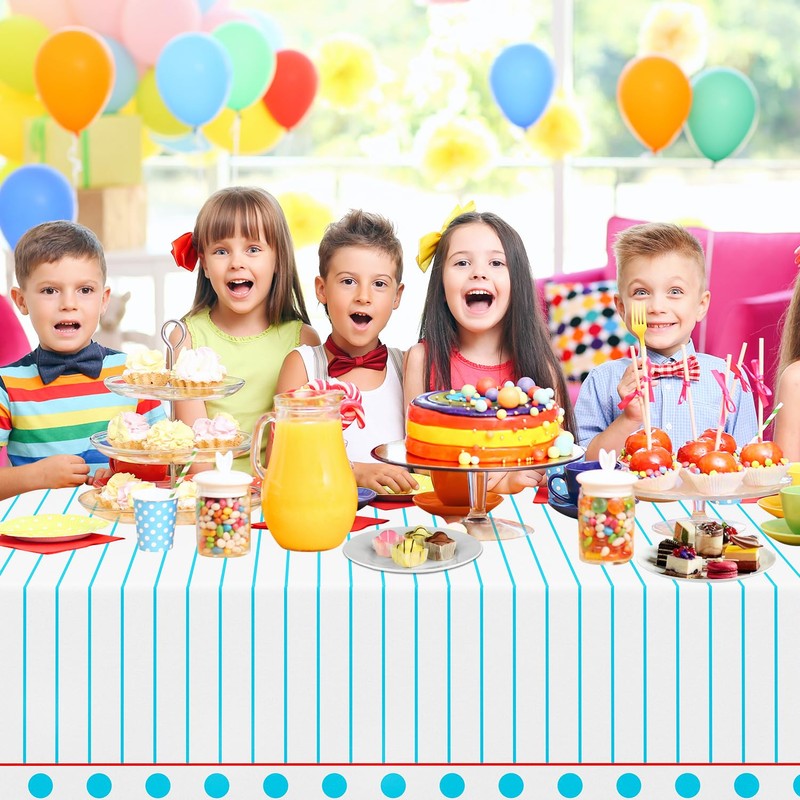 4PCS Back to School Theme Tablecloth Preschool Kindergarten Party Tablecover