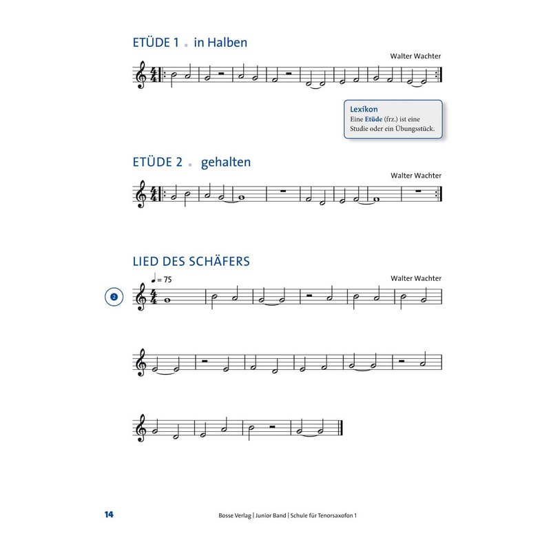 Schule für Tenorsaxophon