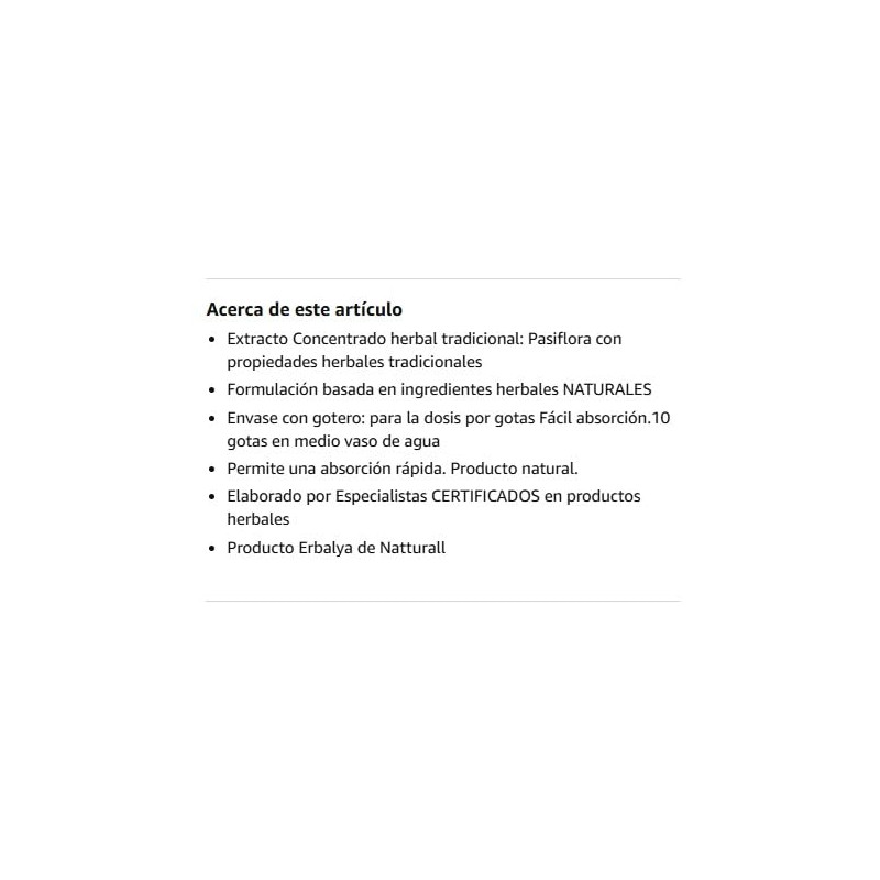 Pasiflora Concentrado Extracto Natural Te Herbal Gotas