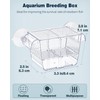 Pawfly Aquarium Fish Incubator Aquarium Incubator with 6 Suction Cups