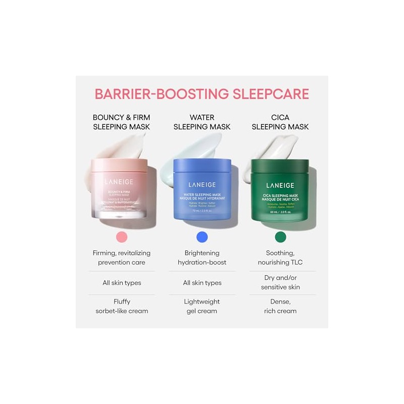 LANEIGE Water Sleeping Mask 70ml: Hydrating Korean Overnight Mask with