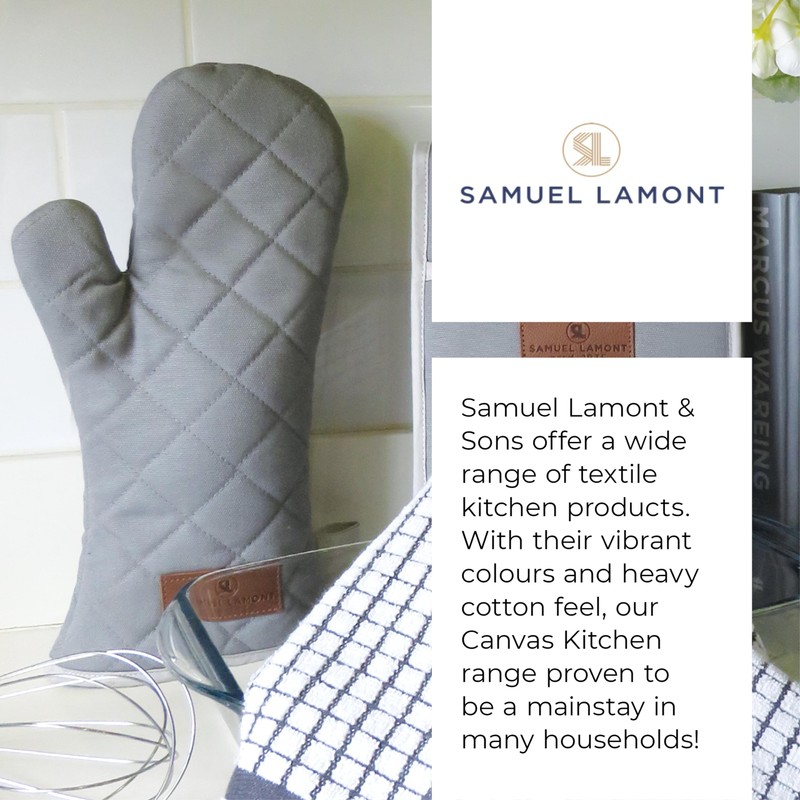Samuel Lamont Oven Gauntlet Gloves - Premium Heat-Resistant Canvas Oven