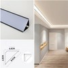 JARBIH Led Aluminum Profile for Ceiling Wall Decoration, 1M/3.3ft 6cmx6cm