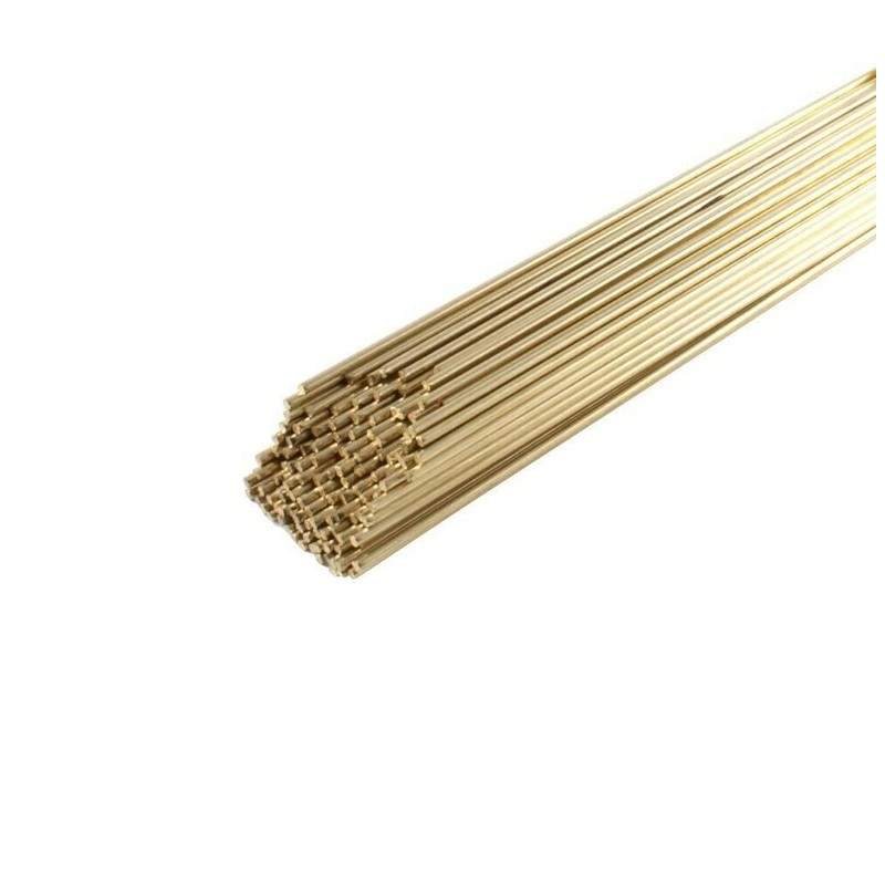 Low Fuming Bronze RBCuZn-C LFB Bare Bronze TIG/Brazing Rod 1/8"X36"