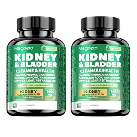 MEGNETA Kidney and Bladder Support Supplement with Cranberry, Astragalus, Nettle Leaf, Artichoke(120 Capsules)