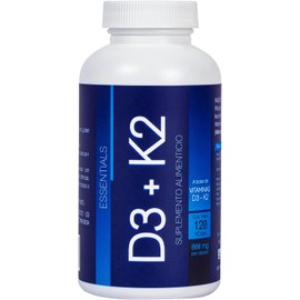 NLS Essentials D3 400 UI + K2 | 120 Cápsulas Veganas