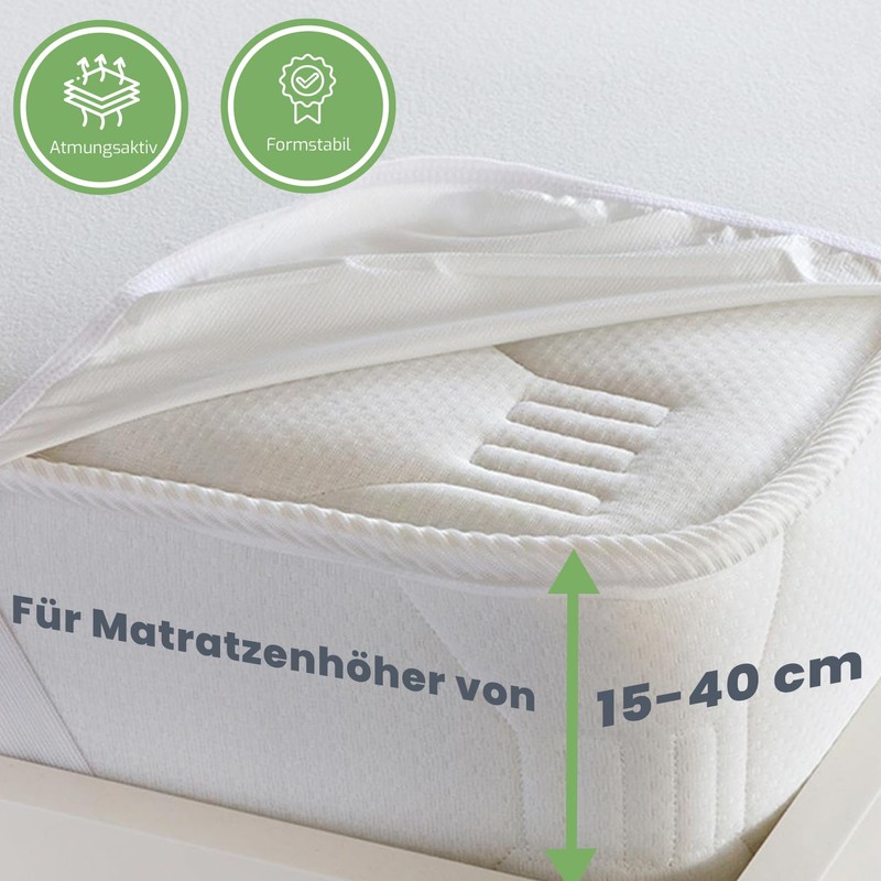Livessa Mattress Protector 200 x 200 cm, Washable Incontinence Pad,
