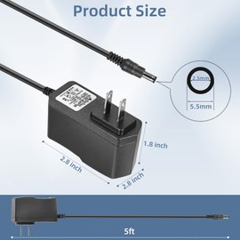 DaToo Aquarium Light LED Power Adapter AC 100-240V DC 12V 1A Replacement Power Adapter Fish Tank Light Power Supply Converter with Indicator Light