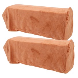 NOLITOY 2pcs Elastic Sofa Armrest Cover Solid Color Protective Cloth for Home Office Comfortable Armrest Protector Skin-Friendly Material Color