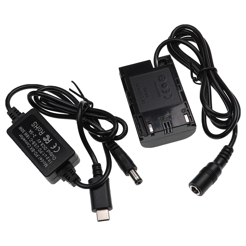 vhbw USB Power Supply Compatible with Canon EOS 70D, 7D