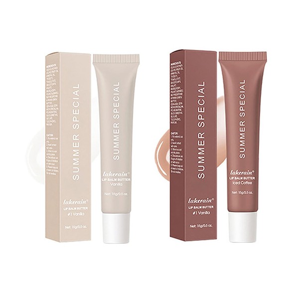 Summer Special Lip Butter Balm, 2 Colors Nourishing Tinted Lip