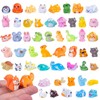 Teenzee 52 Pcs Mini Resin Animals 52 Styles Variety Tiny