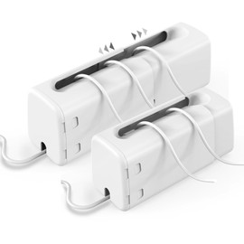 Improved Power Strip Cover Box(2 Pack) 丨Outlet Covers Baby Proofing丨Outlet Cover Box丨Adjustable Length Childproof Outlet Cover丨Preventing Toddlers from Touching Sockets丨Fits Most Sockets.