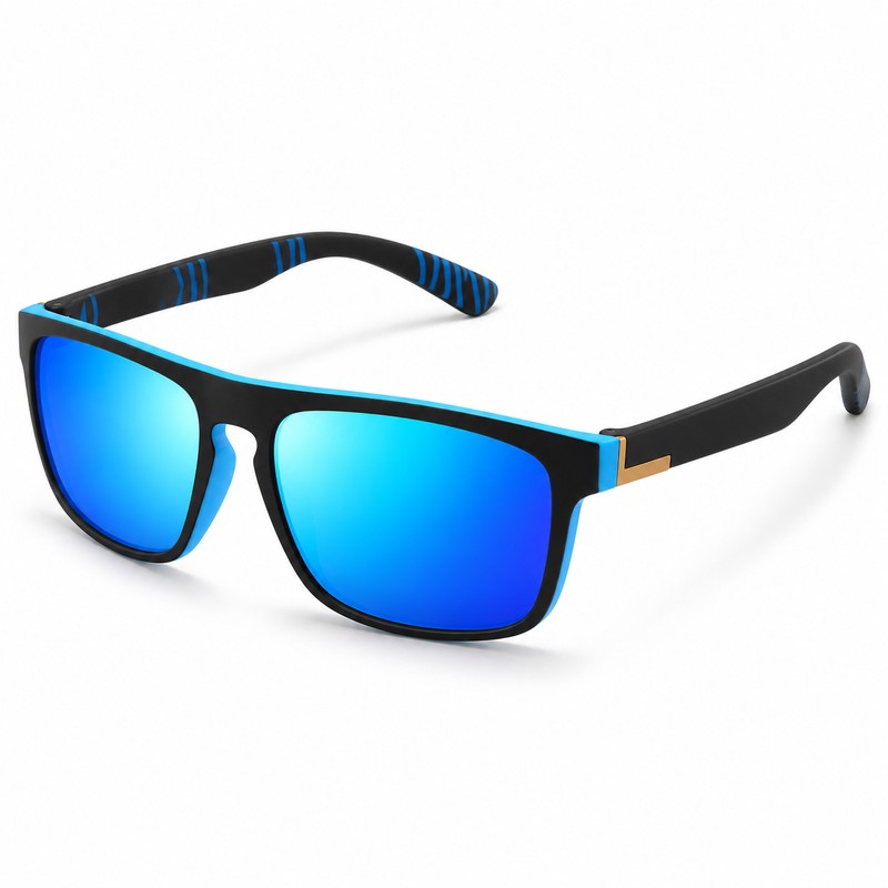 Polarized Square Sunglasses for Outdoor Use – Lightweight UV400 PC