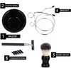 Kit de afeitar para hombre, kit de afeitado de 4
