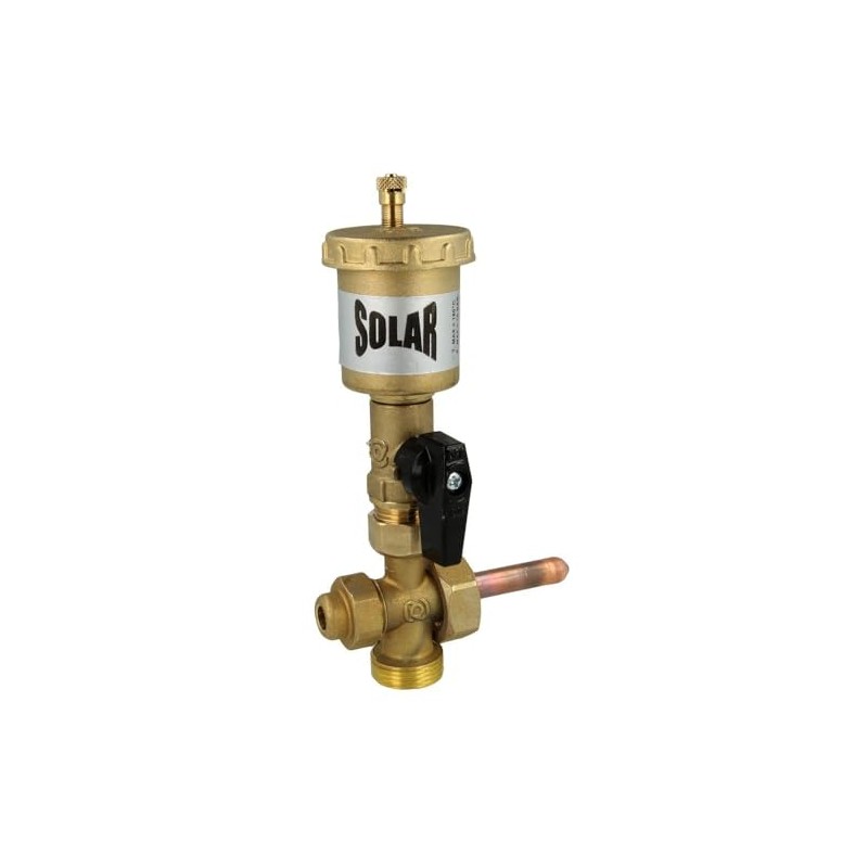 Solar Vent with Shut-off Valve and a Cross Piece with