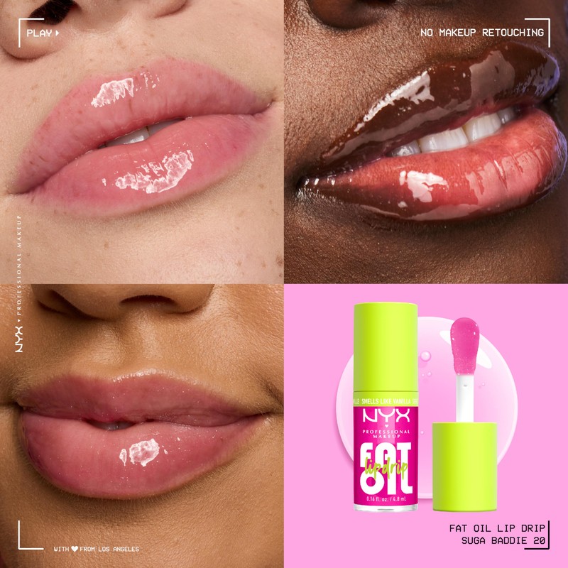 NYX Professional Makeup Fat Oil Lip & Body Kit, Travel-Friendly,